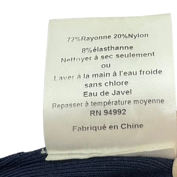 Jonathan Simkhai Signature Bell Sleeves Knit Blouse in Navy Blue - Size Small - Picture 9 of 14